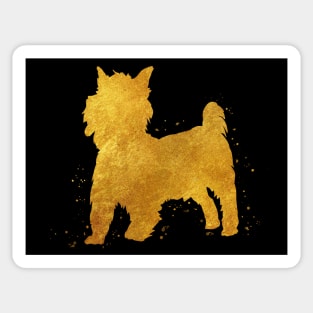 Yorkshire Terrier golden art Sticker